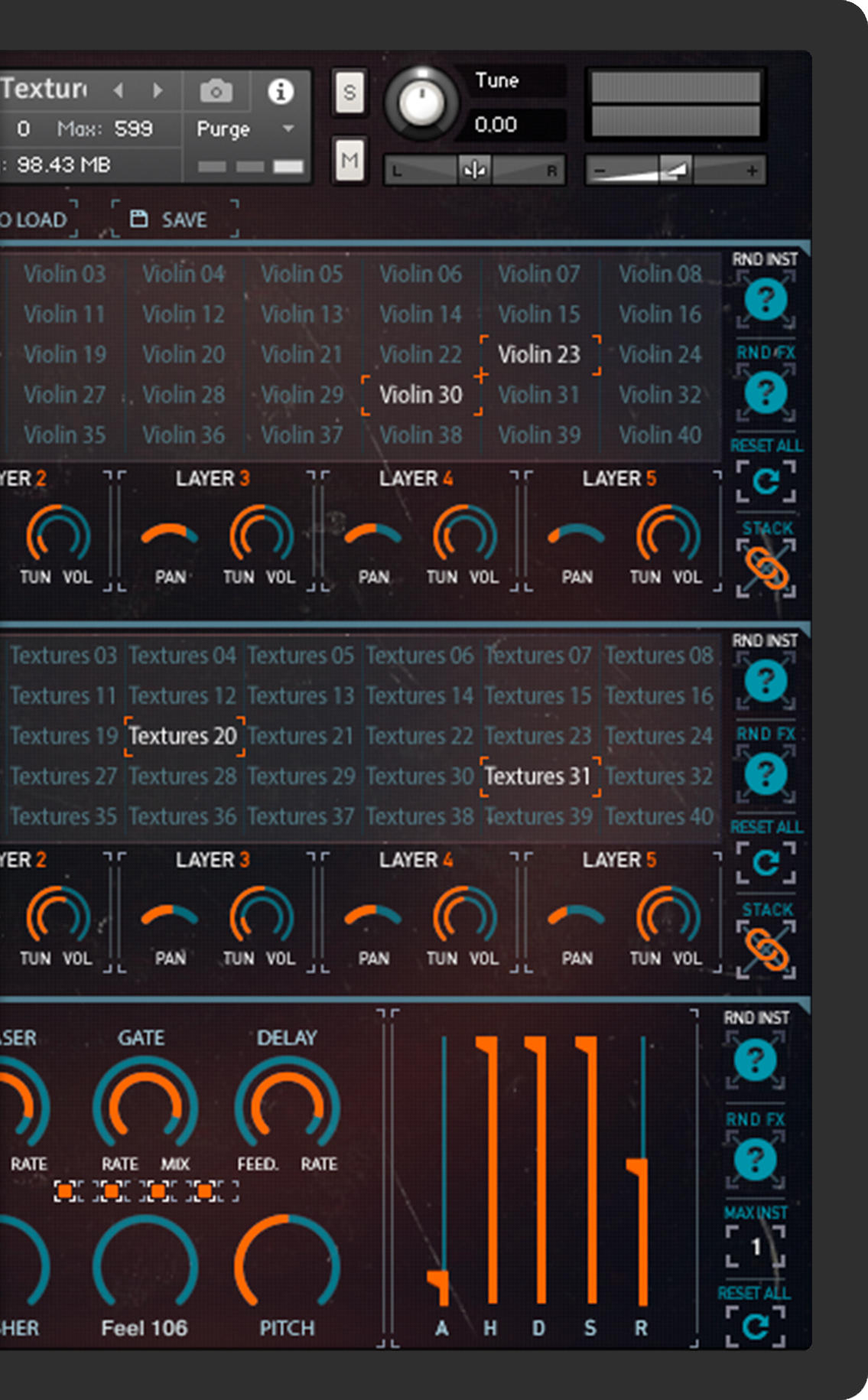 Blendstrument Motion Textures